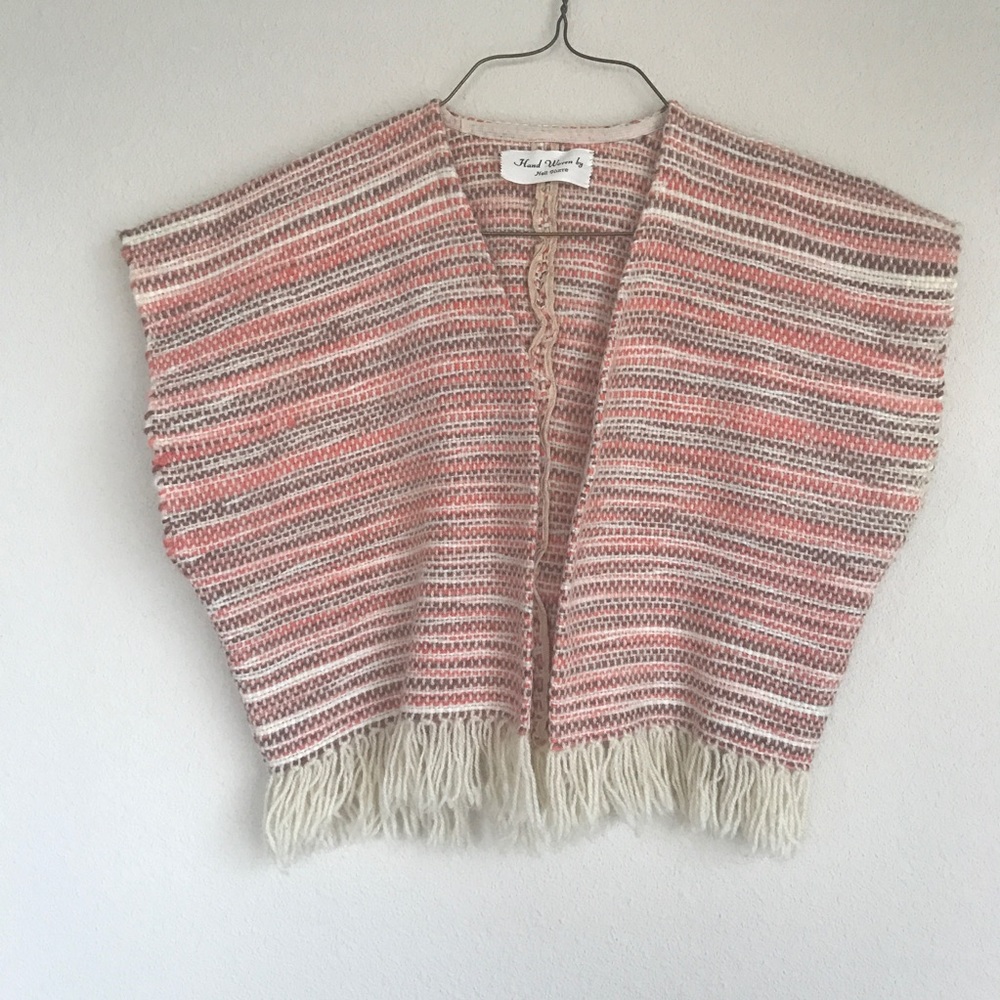 Vintage top hand woven by nell kurre